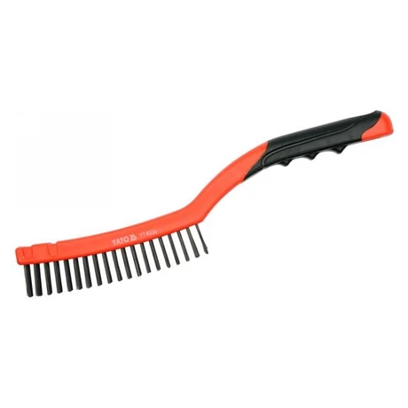 YATO Drótkefe acél sörtével - 3 soros/340 mm