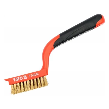 YATO Drótkefe sárgaréz sörtével - 5 soros/180 mm