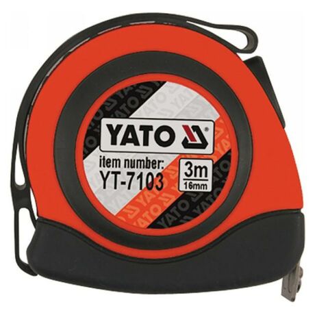 YATO Mágneses, nylon bevonatú mérőszalag - 3 m/16 mm
