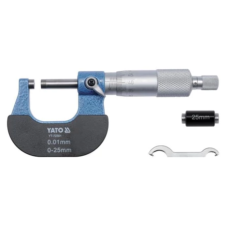 YATO Mechanikus mikrométer 25-50 mm +/- 0,01 mm