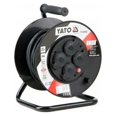 YATO Kábeldob 3x1,5 mm² H05RR-F - 20 m