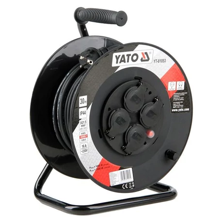 YATO Kábeldob 3x1,5 mm², 16 A - 30 m YATO Kábeldob 3x1,5 mm², 16 A - 30 m